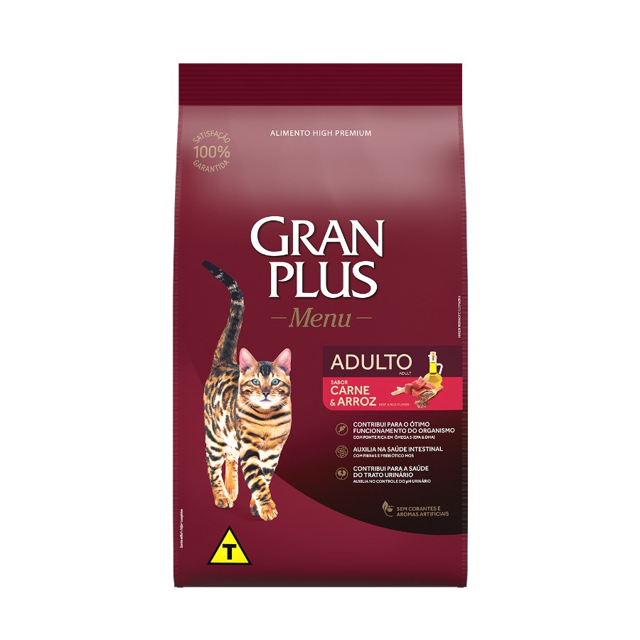 Gran Plus - Menu Gato Adulto Carne Y Arroz 10kg