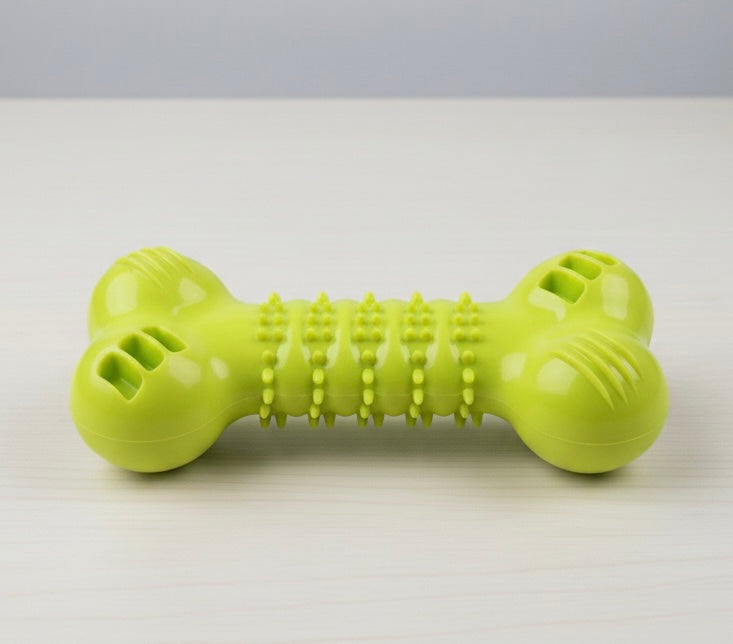 juguete de púas molares en forma de hueso, limpieza de dientes de mascotas