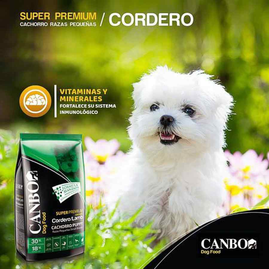 CANBO - Cachorro Cordero Razas Pequeñas Alimento Seco Perro