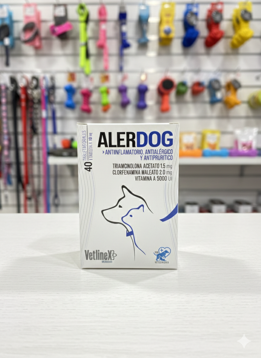 Alerdog antiinflamatorio, antialérgico ,antipruritico