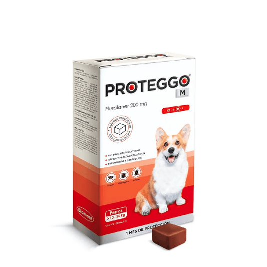 Proteggo 1M X 1 Tableta - Antipulgas Para Perros