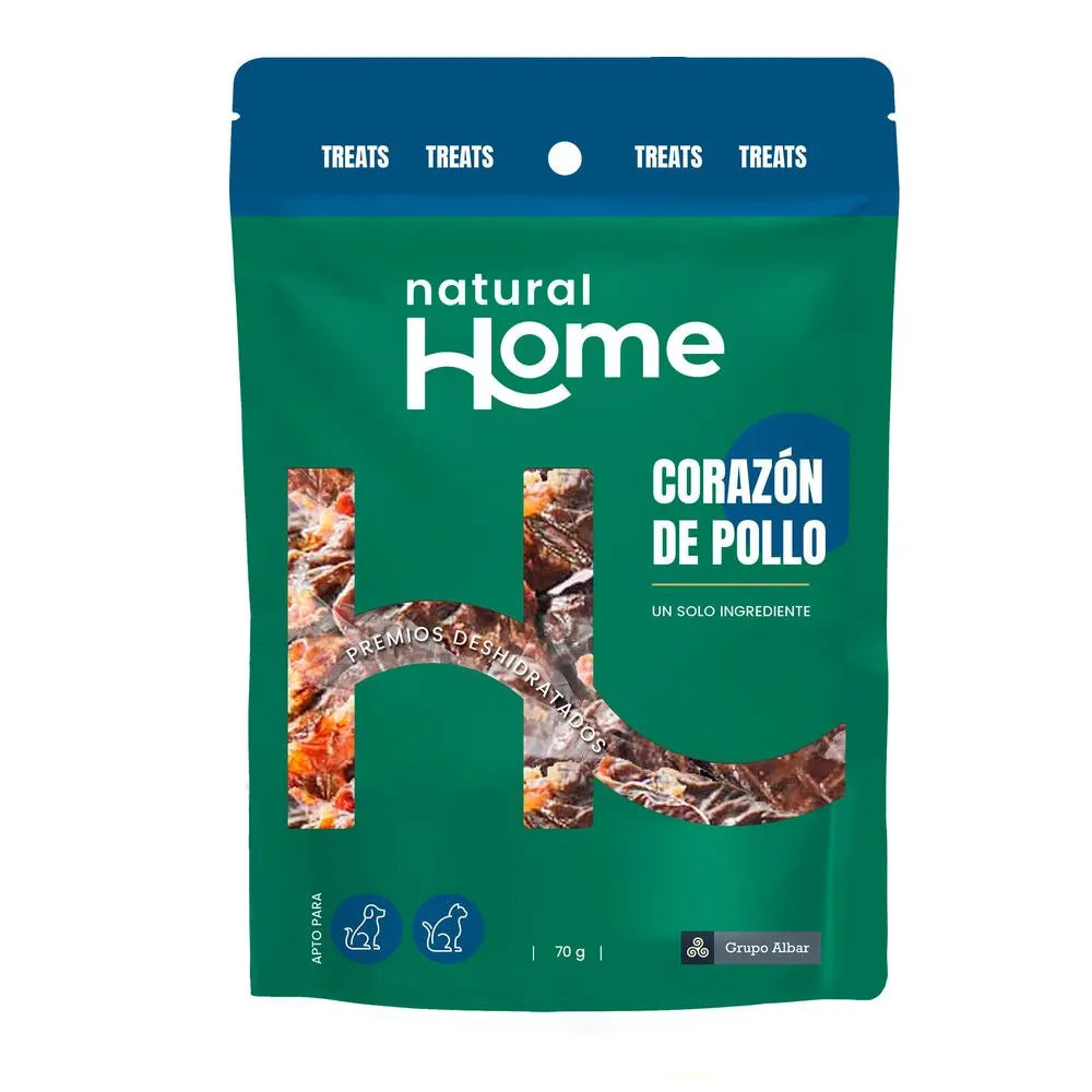NATURAL HOME Premios Sabor Corazón Pollo Doypack 70g