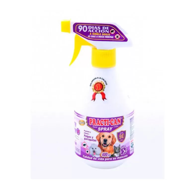 PRACTICAN Antipulgas para Perros y gatos Frasco 400ml