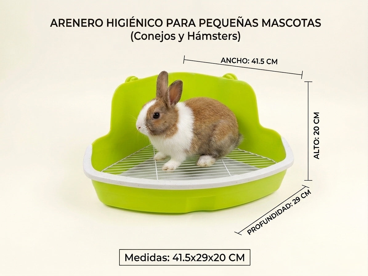 Bandeja Higiénica Esquinera conejos - hamster