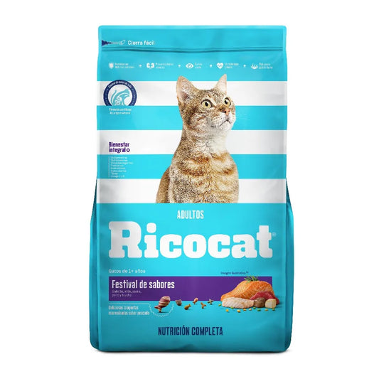 RICOCAT – Adultos Festival De Sabores Alimento Seco Gato