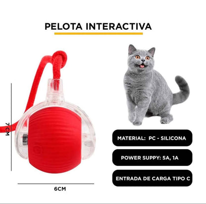 Bola interactiva para gatos