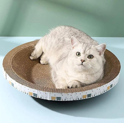 Cama rascadora de cartón corrugado para gatos - 45 cm