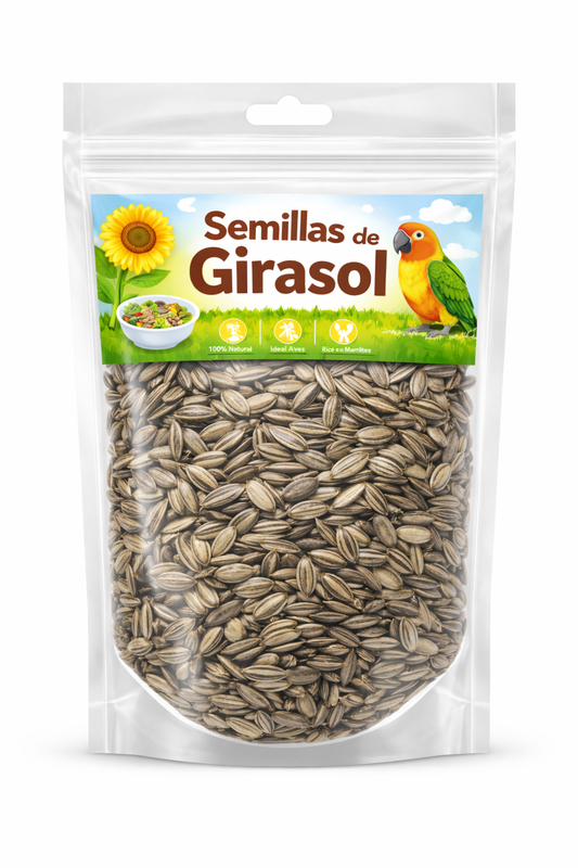 Semilla de Girasol Natural para Aves y Pequeños Animales