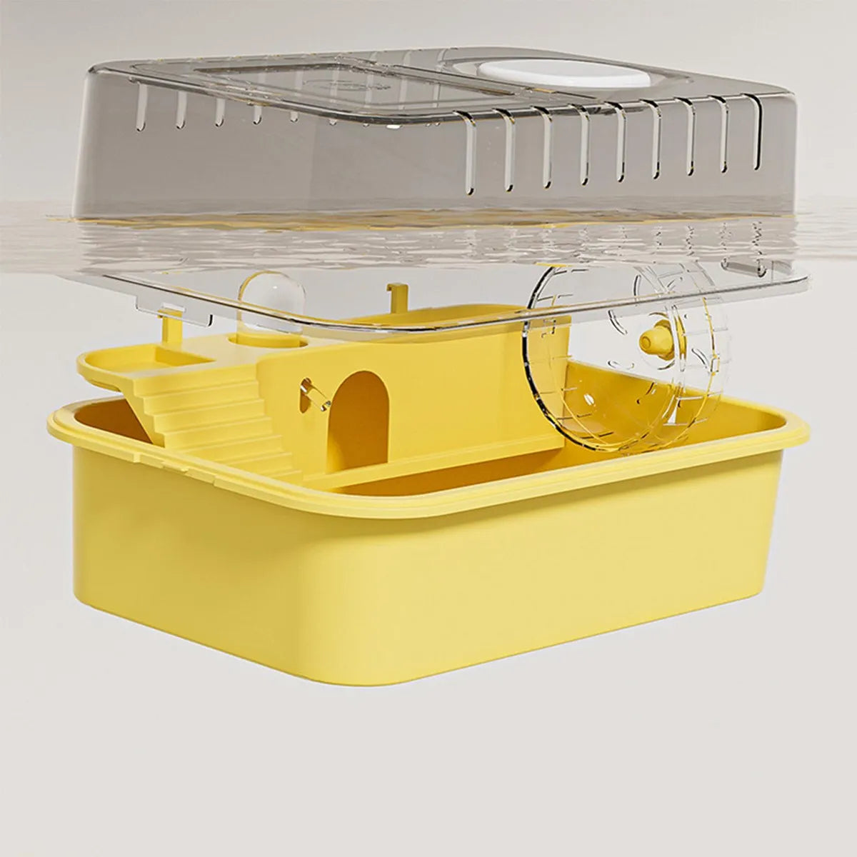 Jaula Portátil Transparente para Hámster y Animales Pequeños Kit de Accesorios Completo