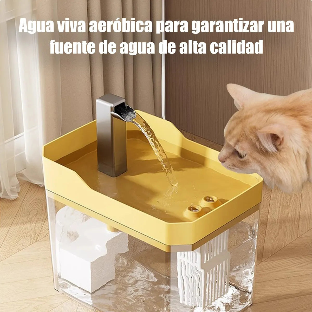 Bebedero Automático Para Perros Y Gatos Con Inducción 1.5L