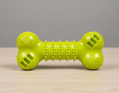 juguete de púas molares en forma de hueso, limpieza de dientes de mascotas