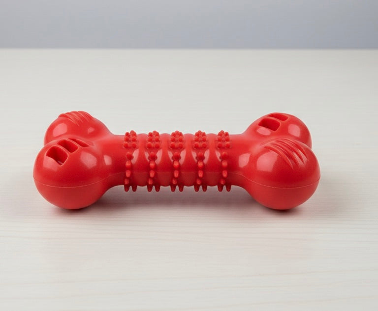 juguete de púas molares en forma de hueso, limpieza de dientes de mascotas