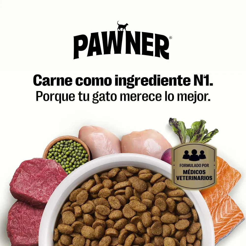 Pawner cat pollo y salmon adulto esterilizado 1kg