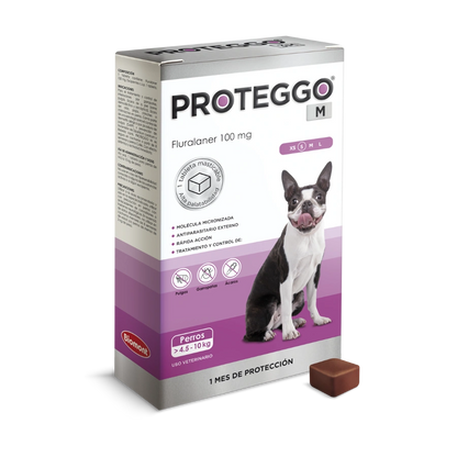 Proteggo 1M  X 1 Tableta - Antipulgas Para Perros