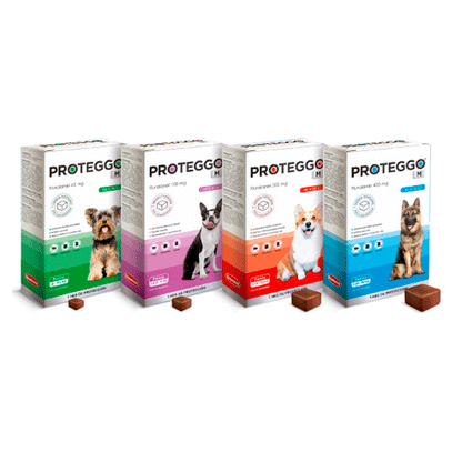 Proteggo 1M  X 1 Tableta - Antipulgas Para Perros