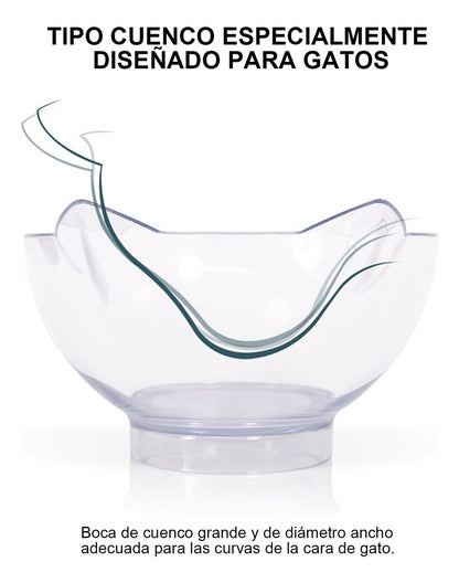 Plato Comedero doble base  Para Gatos Y Perros