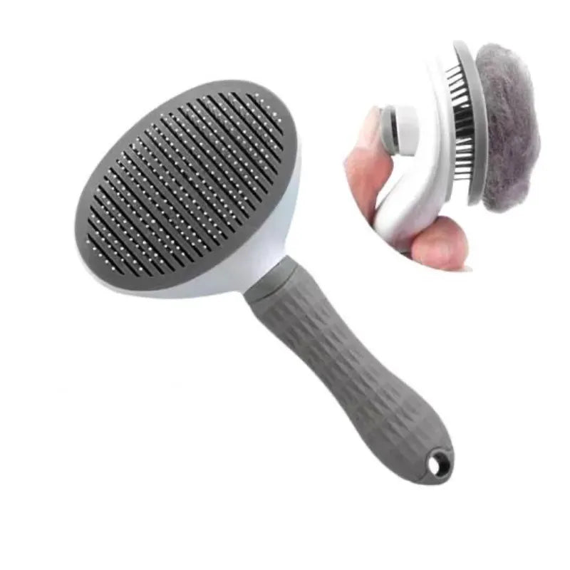 Cepillo para Perros y Gatos con Botón Removedor de Pelo