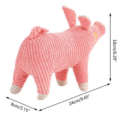 Cerdito de Pana Corduroy – El Juguete de Estimulación para Mascotas