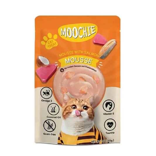 Moochie – Mousse para gatos de atún con salmón