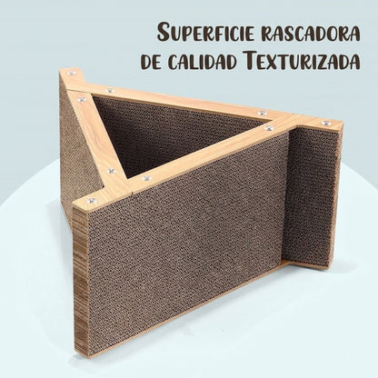 Rascador triangular para gatos