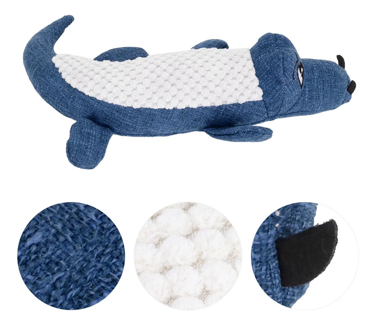 Juguete Peluche para Perros en Forma de Cocodrilo – Resistente y Divertido 30 cm