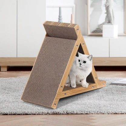 Rascador triangular para gatos