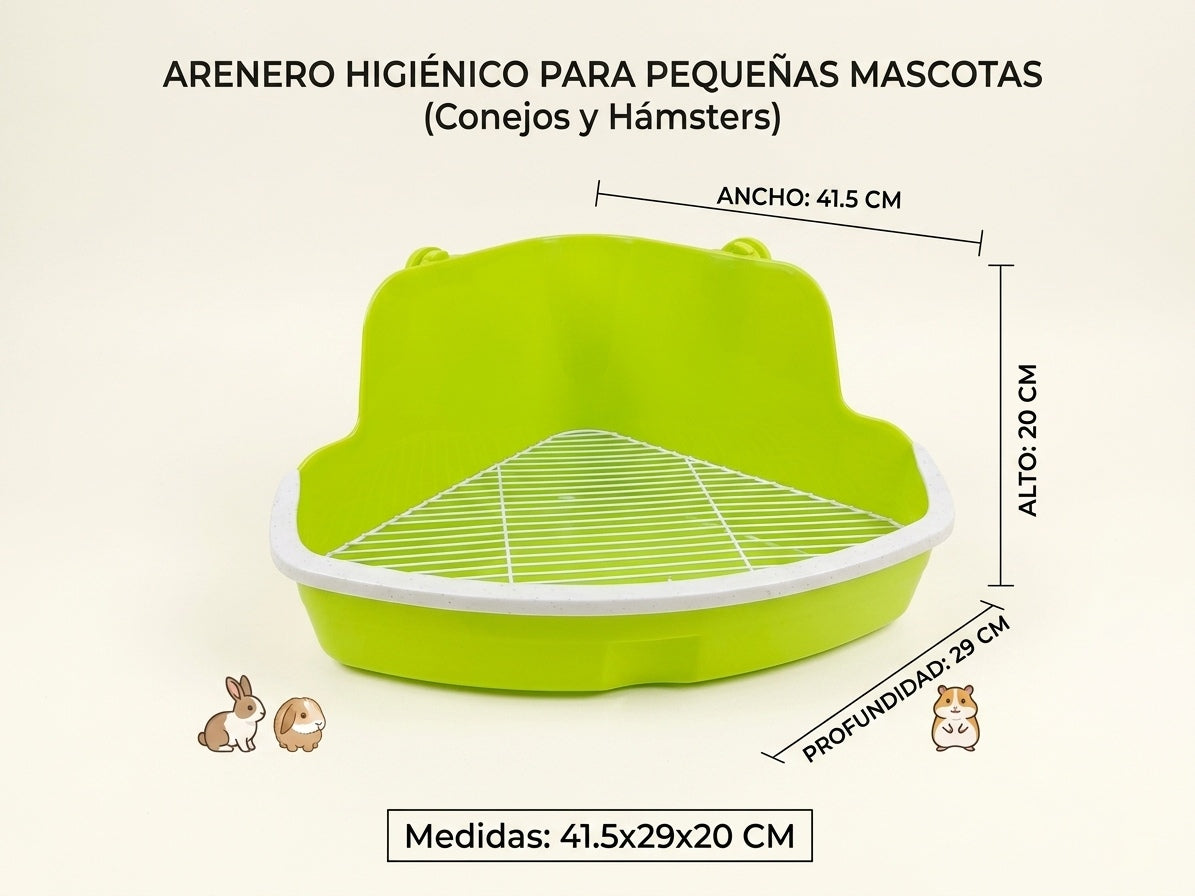 Bandeja Higiénica Esquinera conejos - hamster