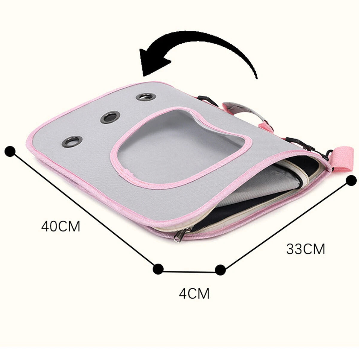 Mochila transportadora portátil para gatos y mascotas pequeñas