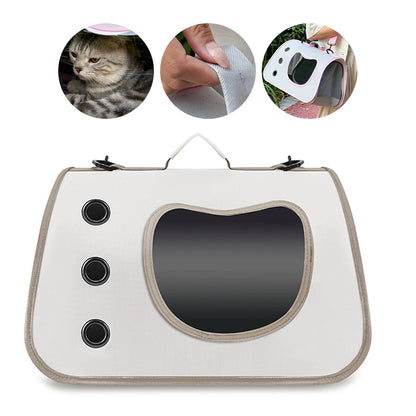 Mochila transportadora portátil para gatos y mascotas pequeñas